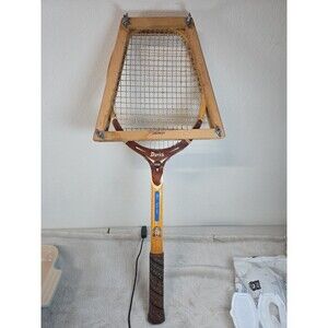 Vtg TAD Davis Professional Wood Tennis Racquet W/ Stow Cage – Strung, USA 1960s
